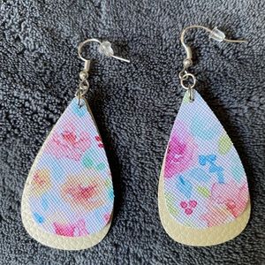 Homemade Floral Earrings